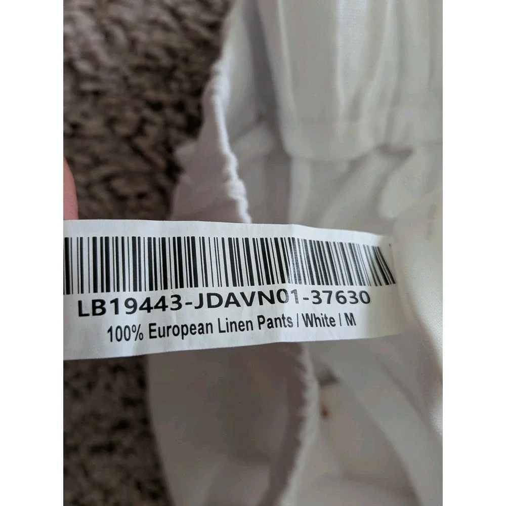 Quince 100% European Linen Pants Womens Medium White (Fits 29x24) NWT